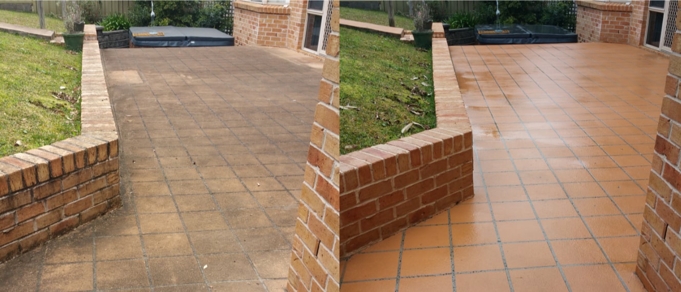 Before & after pressure wash